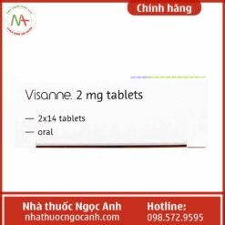 Hộp thuốc Visanne 2mg tablets