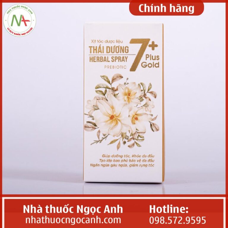 Hình ảnh Xịt tóc dược liệu Thái Dương 7 Plus Gold