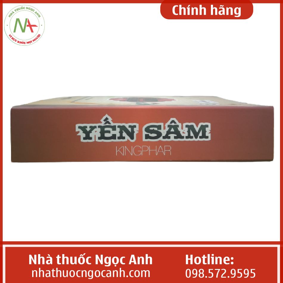 Mặt bên Yến sâm KingPhar