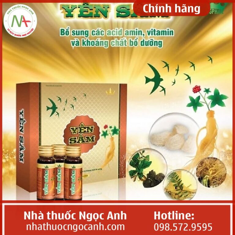 Công dụng Yến sâm KingPhar