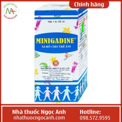 Siro Minigadine bổ sung vitamin và khoáng chất chai 120ml