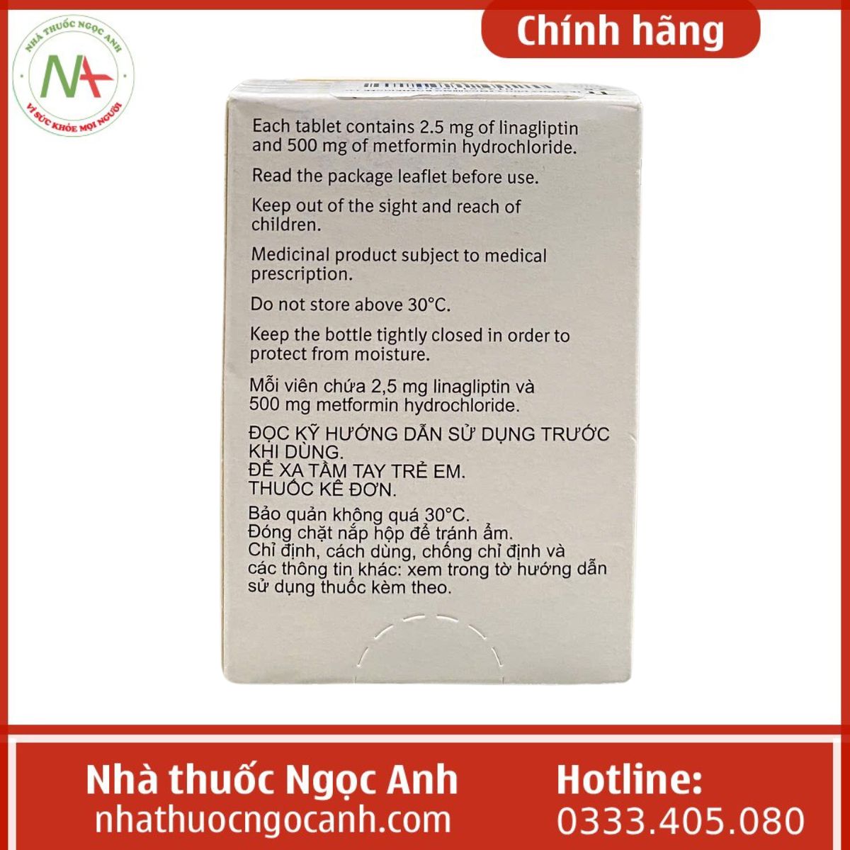 Thuốc Trajenta Duo 2.5mg/500mg