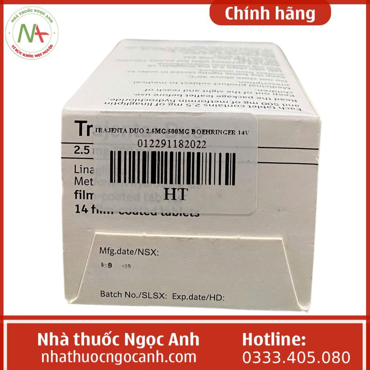 Thuốc Trajenta Duo 2.5mg/500mg