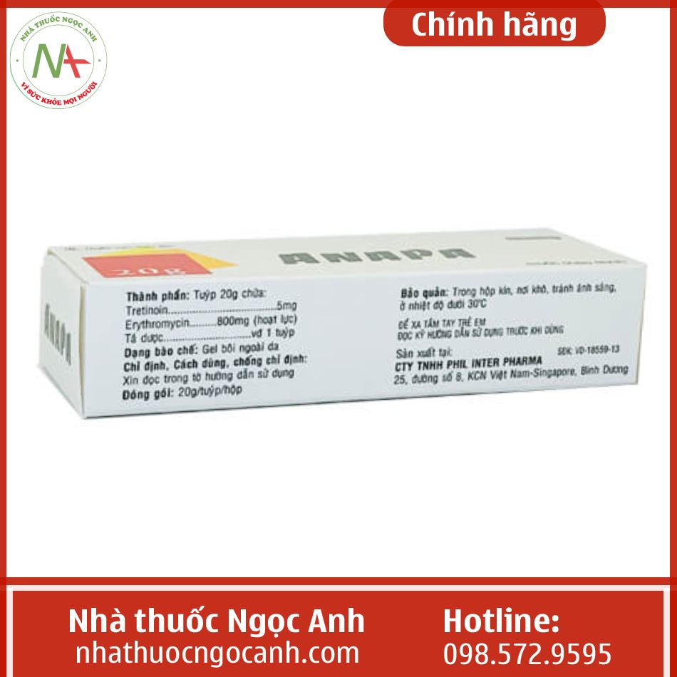 Hộp thuốc Anapa 20g