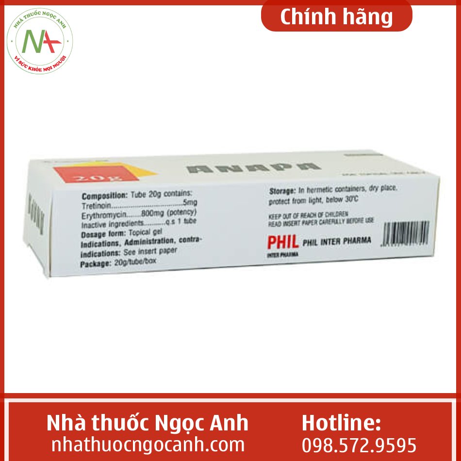 Hộp thuốc Anapa 20g