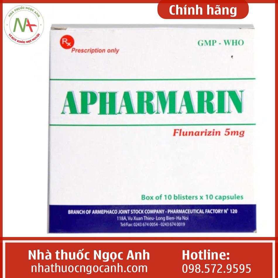 Hộp thuốc Apharmarin 5mg