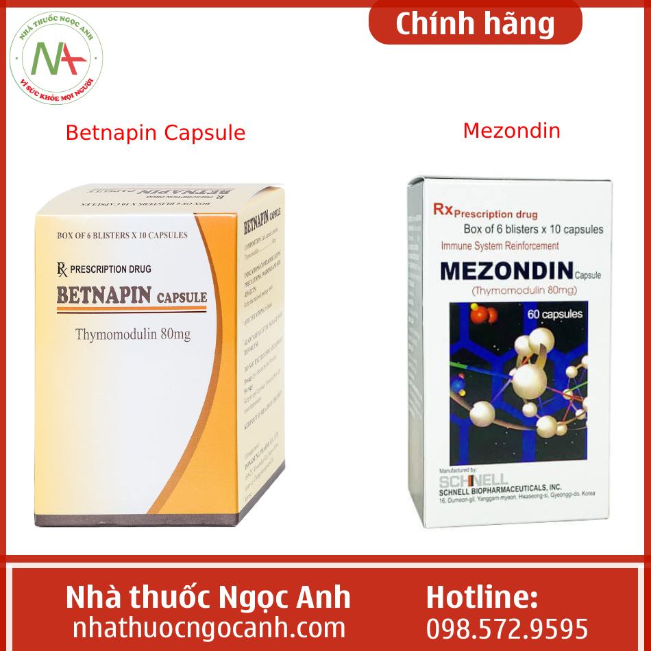 Betnapin Capsule và Mezondin