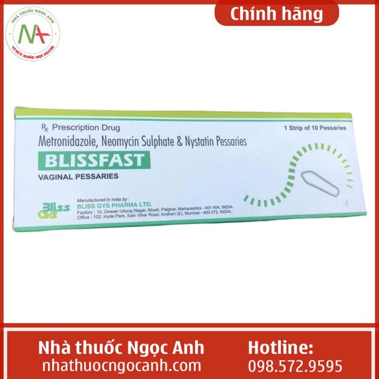 Hộp thuốc Blissfast Vaginal Pessaries