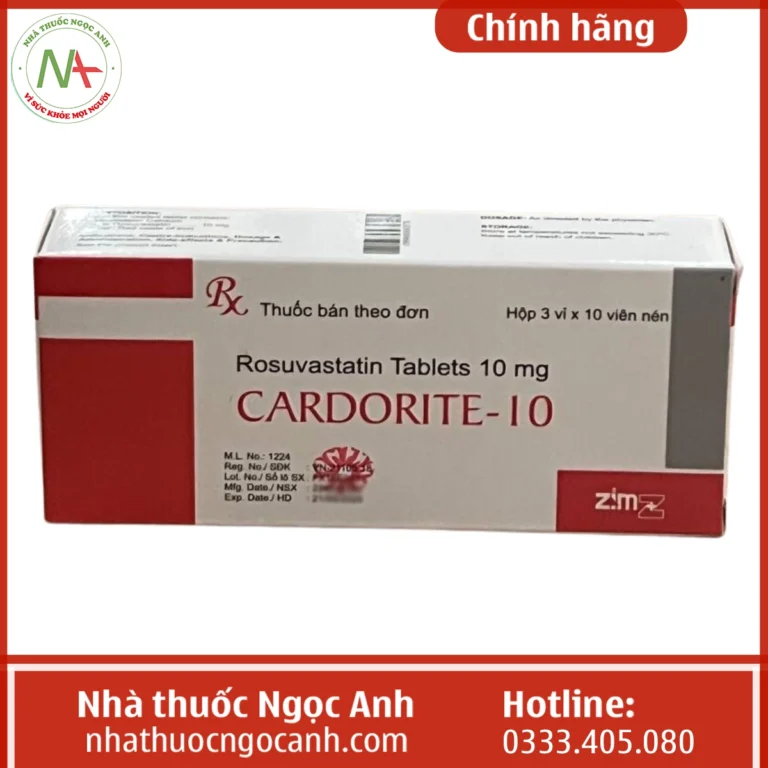 Hộp thuốc Cardorite-10