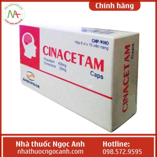 Hộp thuốc Cinacetam Caps