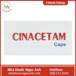 Hộp thuốc Cinacetam Caps