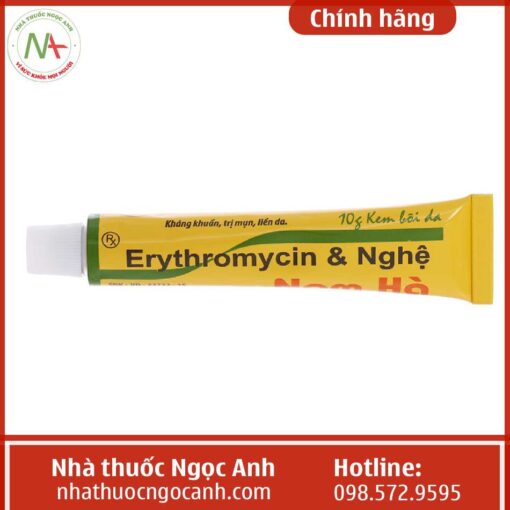 Erythromycin & Nghệ Nam Hà