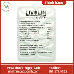 Vỉ thuốc Livolin Forte