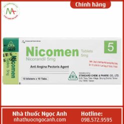 Hộp thuốc Nicomen Tablets 5mg