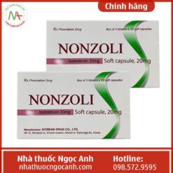 Hộp thuốc Nonzoli 20mg