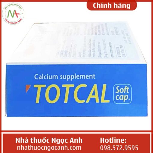 Hộp thuốc Totcal Soft Cap.