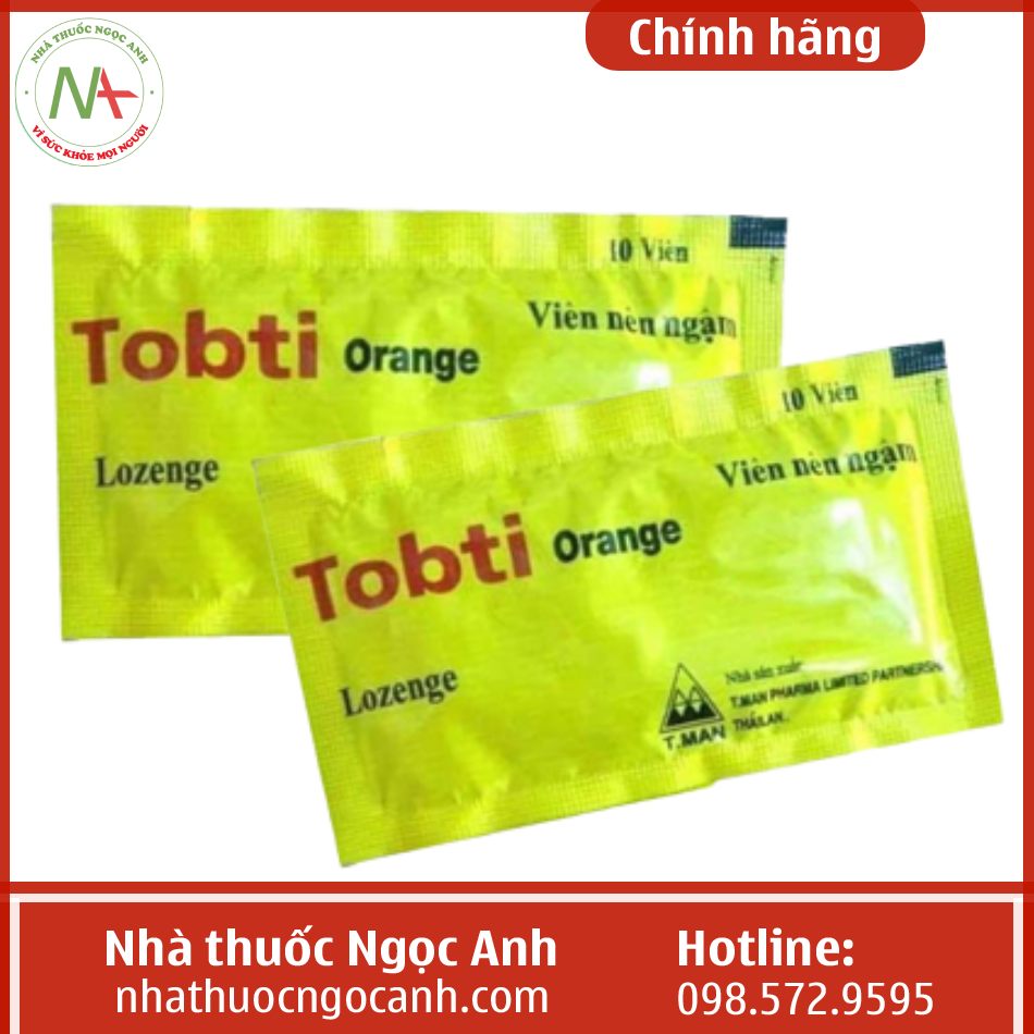 Viên nén ngậm Tobti Orange