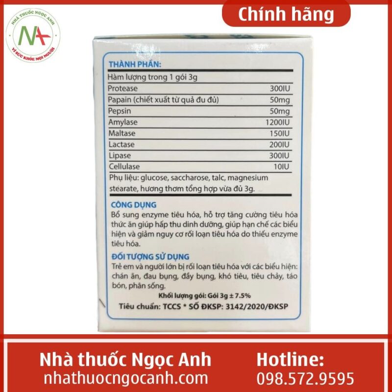 Octozymes Thuốc men tiêu hóa Octozymes có tốt không, giá bao nhiêu, mua ở đâu