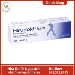 Kem bôi Hirudoid Forte trị viêm tĩnh mạch tuýp 14g