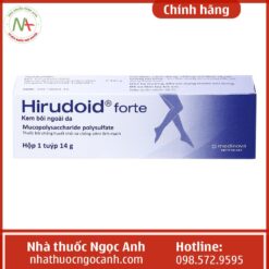Kem bôi Hirudoid Forte trị viêm tĩnh mạch tuýp 14g