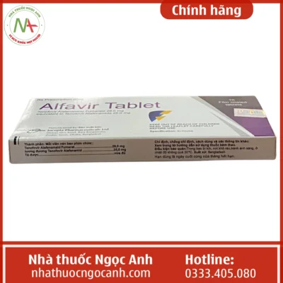 Hộp thuốc Alfavir Tablet 25mg