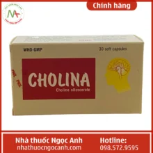 Hộp thuốc Cholina 400mg Phil Inter Pharma