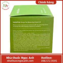 Innisfree Green Tea Balancing Cream EX giá