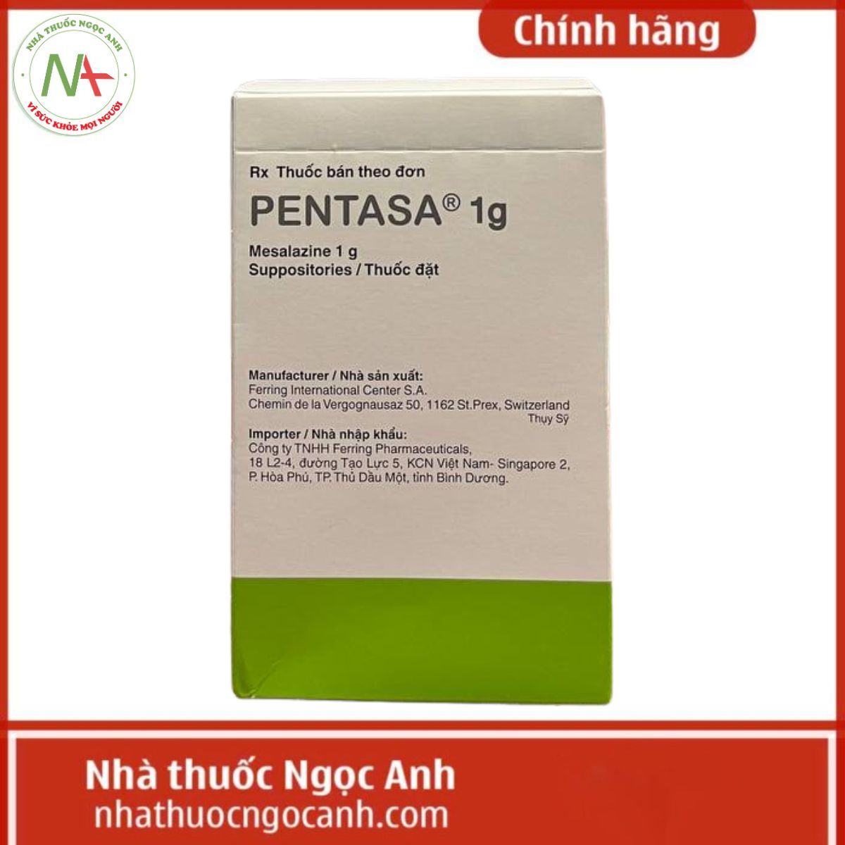 Pentasa 1g viên đặt