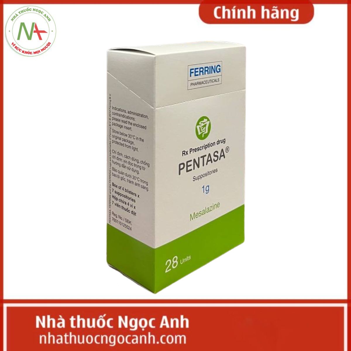 Pentasa 1g viên đặt