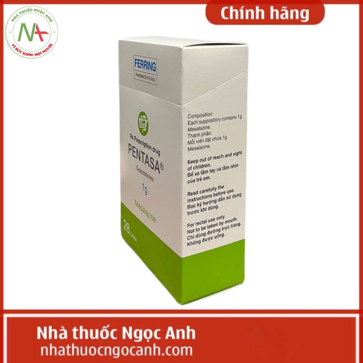 Pentasa 1g viên đặt