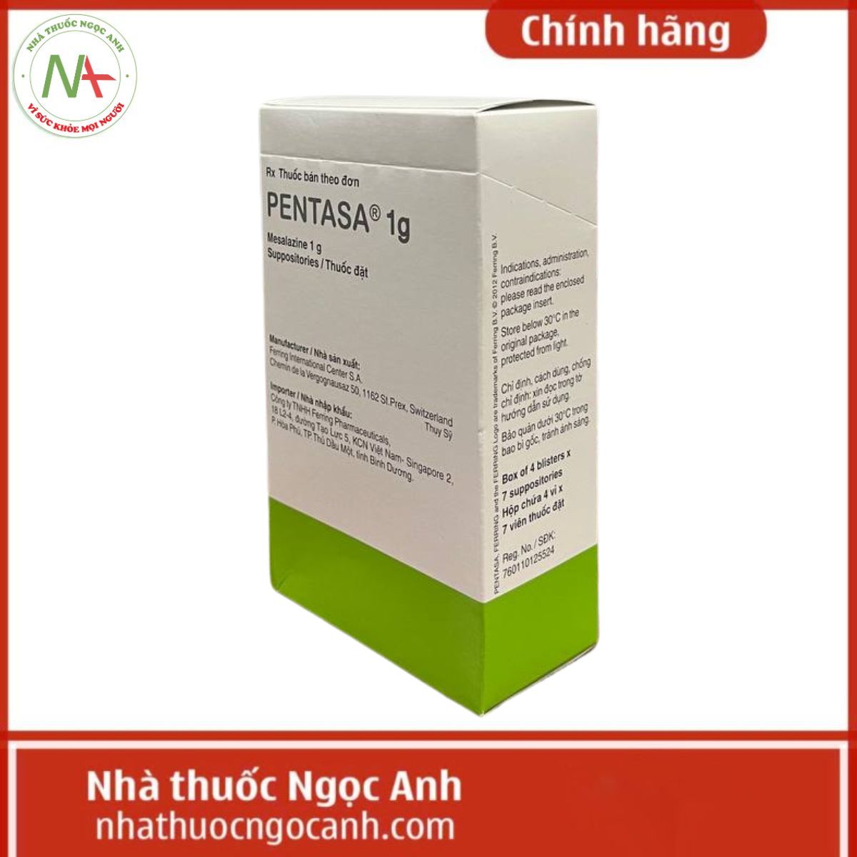 Pentasa 1g viên đặt