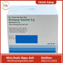 Hộp thuốc Pentasa Sachet 2g cốm phóng thích kéo dài