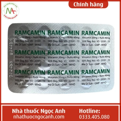 Vỉ thuốc Ramcamin