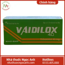 Hộp thuốc Vaidilox 40mg