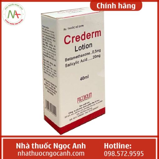 Cách dùng thuốc Crederm Lotion