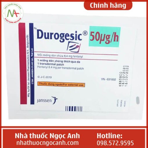 Công dụng thuốc Durogesic 50µg/h