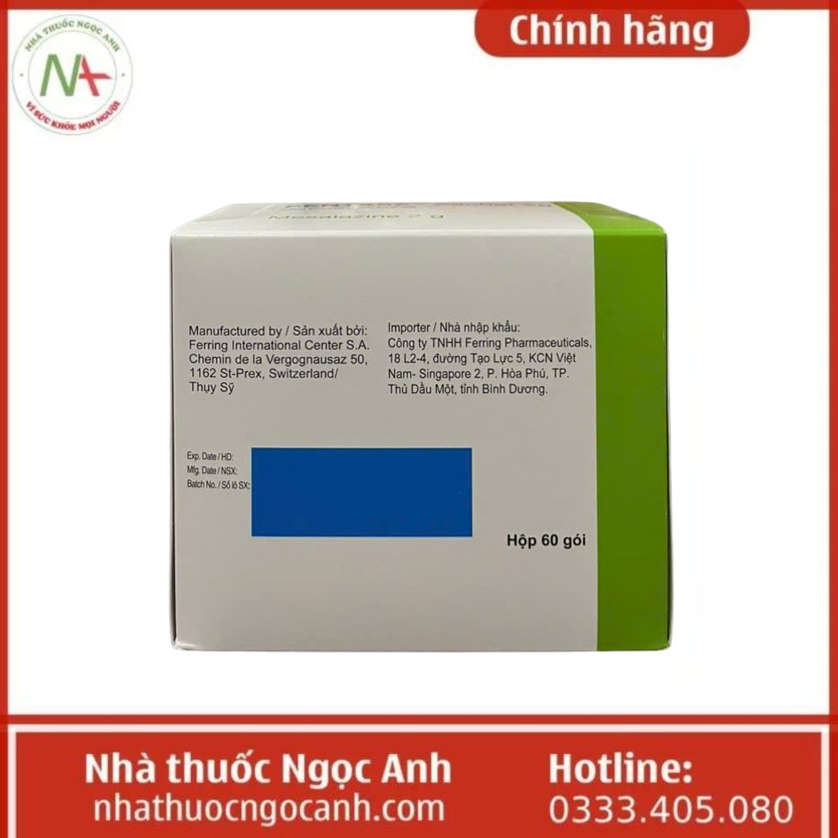 Thuốc Pentasa Sachet 2g