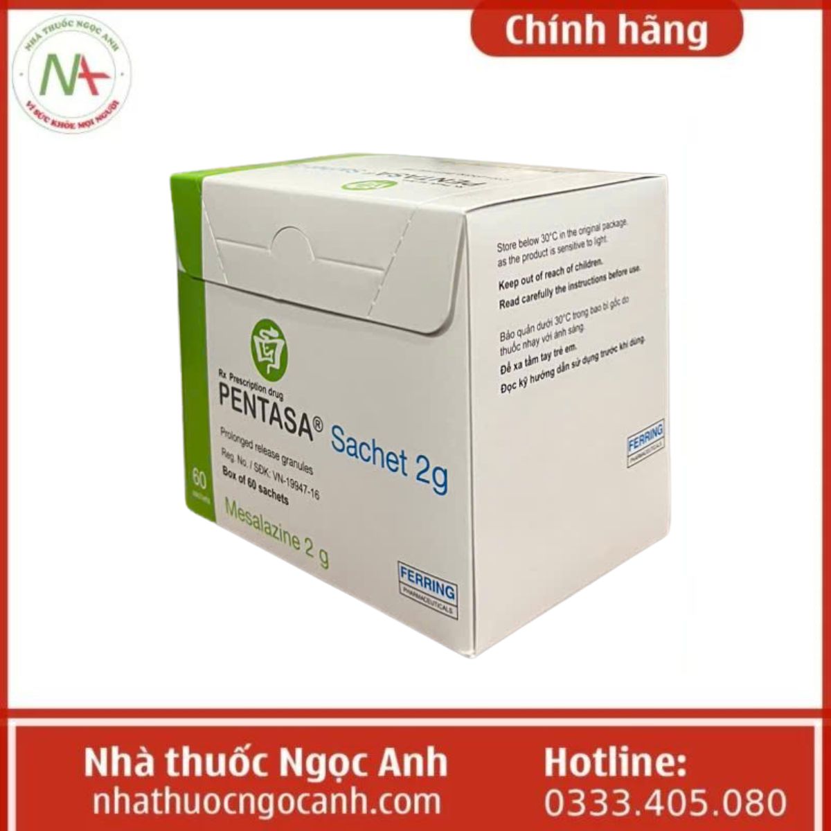 Thuốc Pentasa Sachet 2g