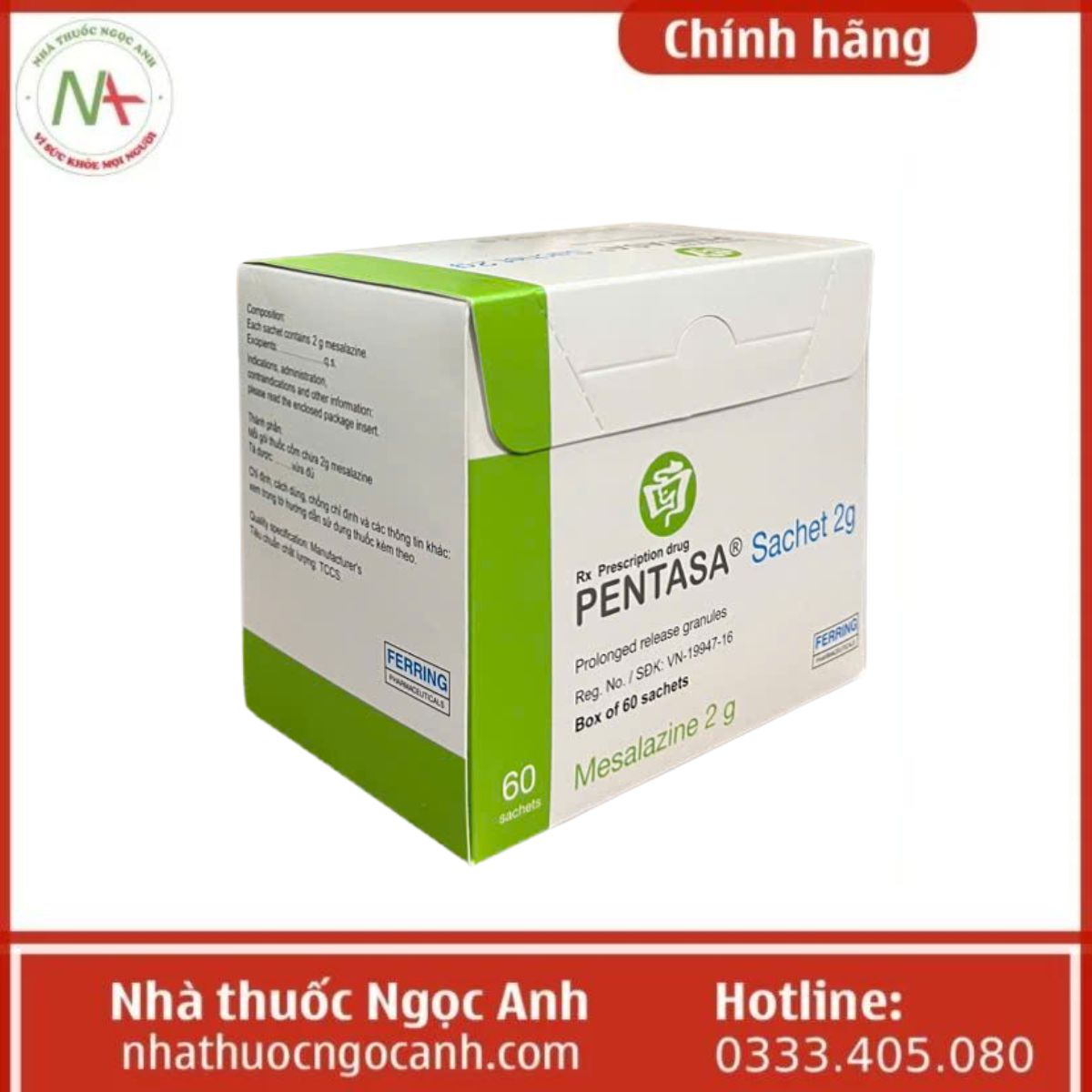 Thuốc Pentasa Sachet 2g