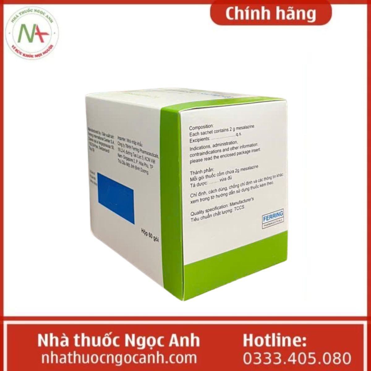 Thuốc Pentasa Sachet 2g