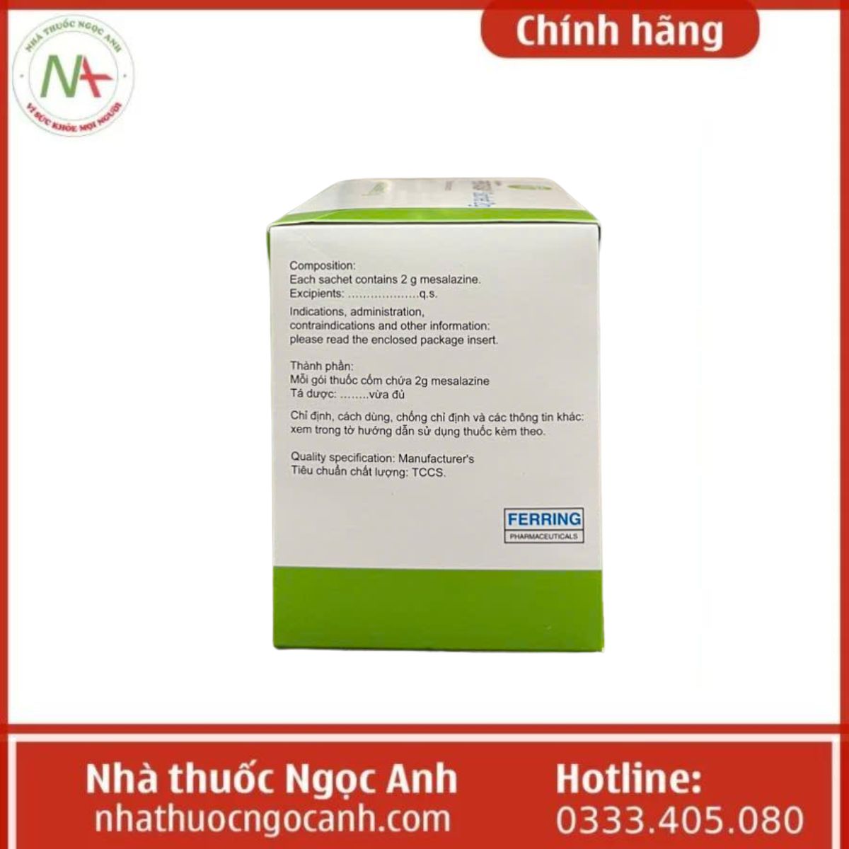 Thuốc Pentasa Sachet 2g