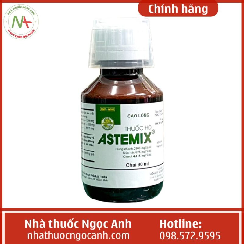 Thuốc ho Astemix 90ml có tốt không, giá bao nhiêu, bán ở đâu?