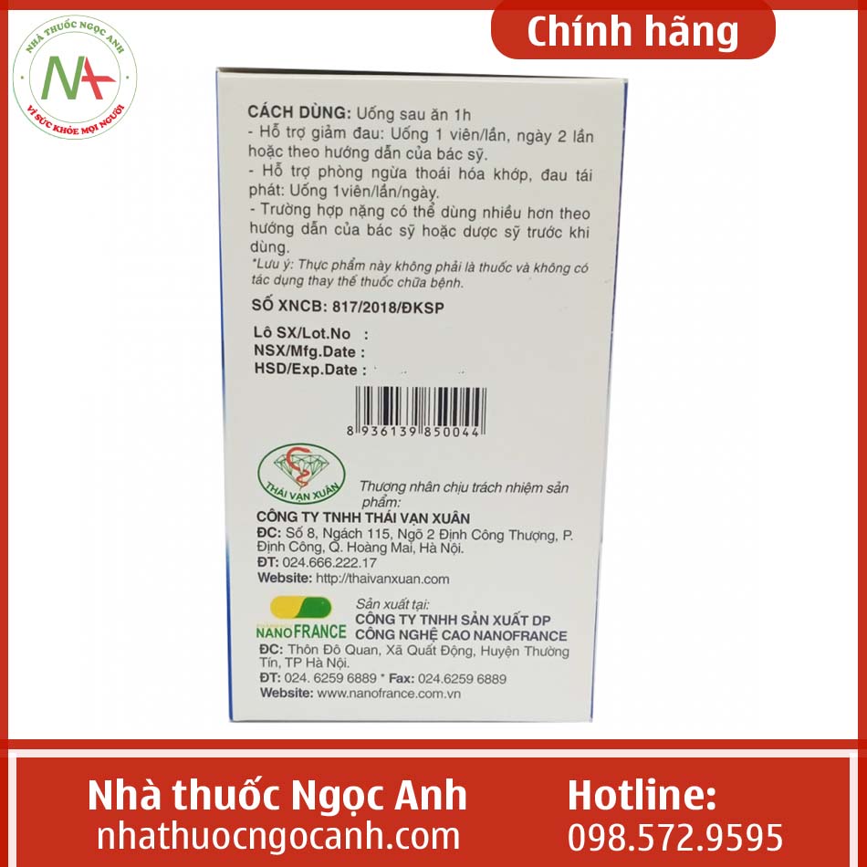 Hộp Dưỡng Cốt Thái Vạn Xuân