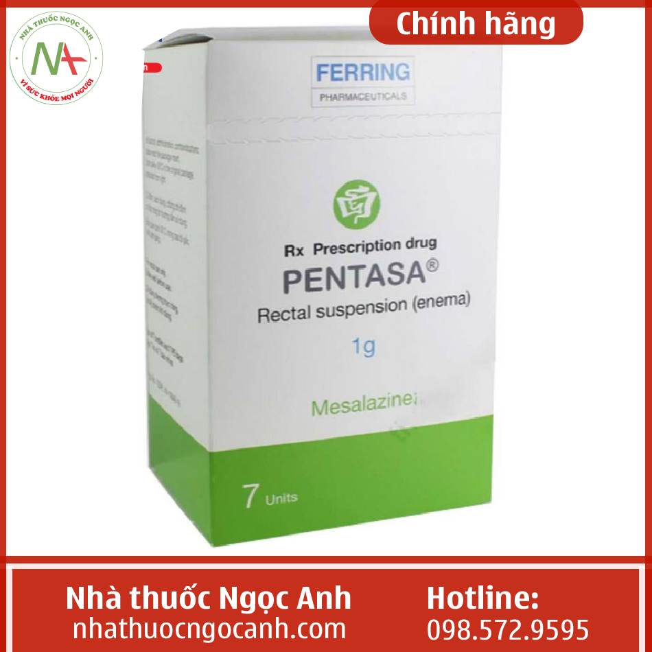 Công dụng Pentasa 1g hỗn dịch