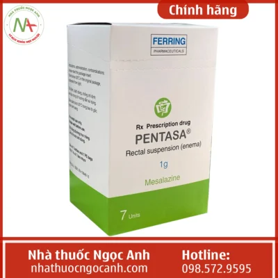 Hộp thuốc Pentasa 1g/100ml hỗn dịch