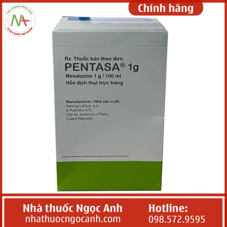 Hộp thuốc Pentasa 1g/100ml hỗn dịch