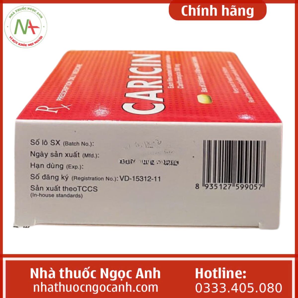 Thuốc Caricin 500mg