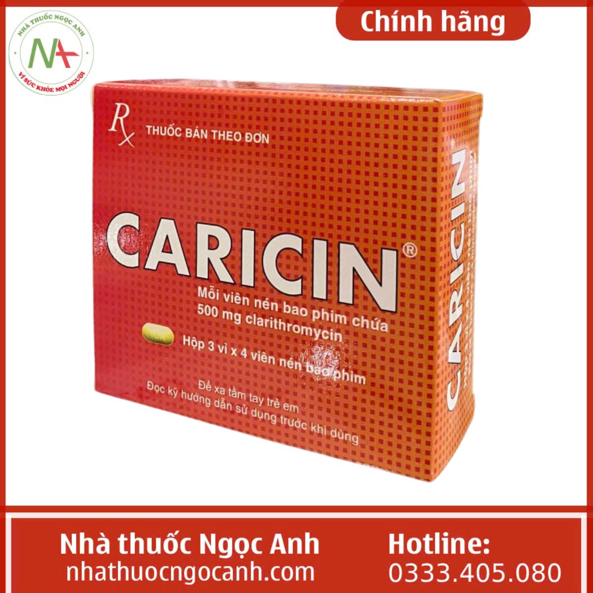 Thuốc Caricin 500mg