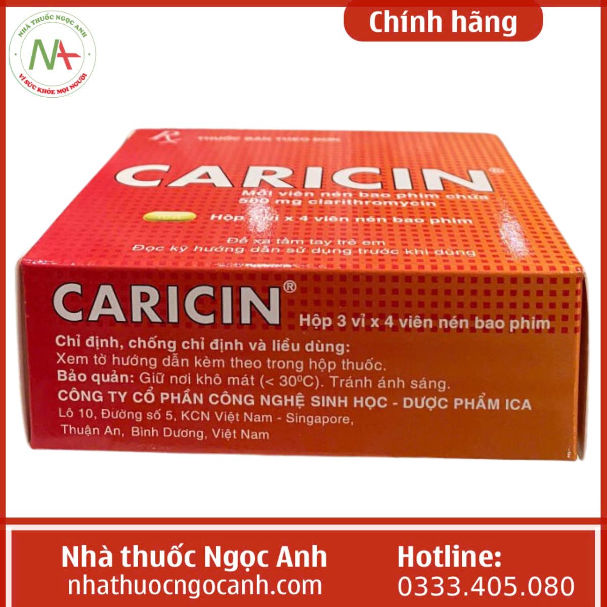 Thuốc Caricin 500mg