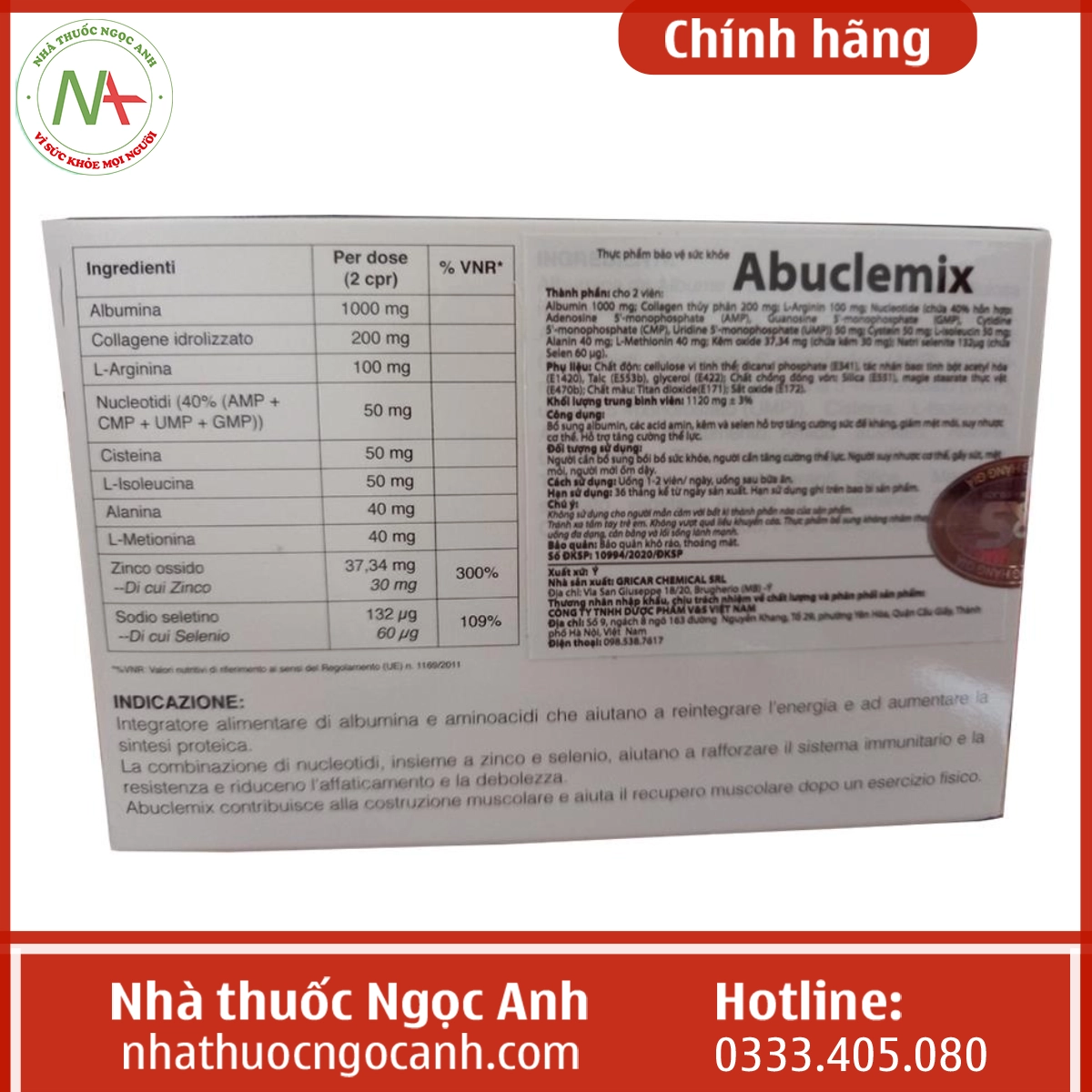 Hộp Abuclemix